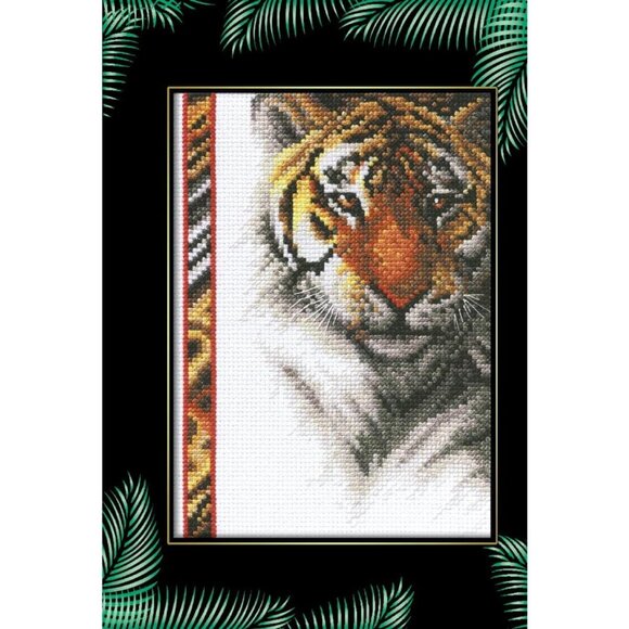 Janlynn Wildlife Series Tiger Cross Stitch Kit 5" X 7" 13-261 Roger Reinardy NEW - Picture 1 of 3
